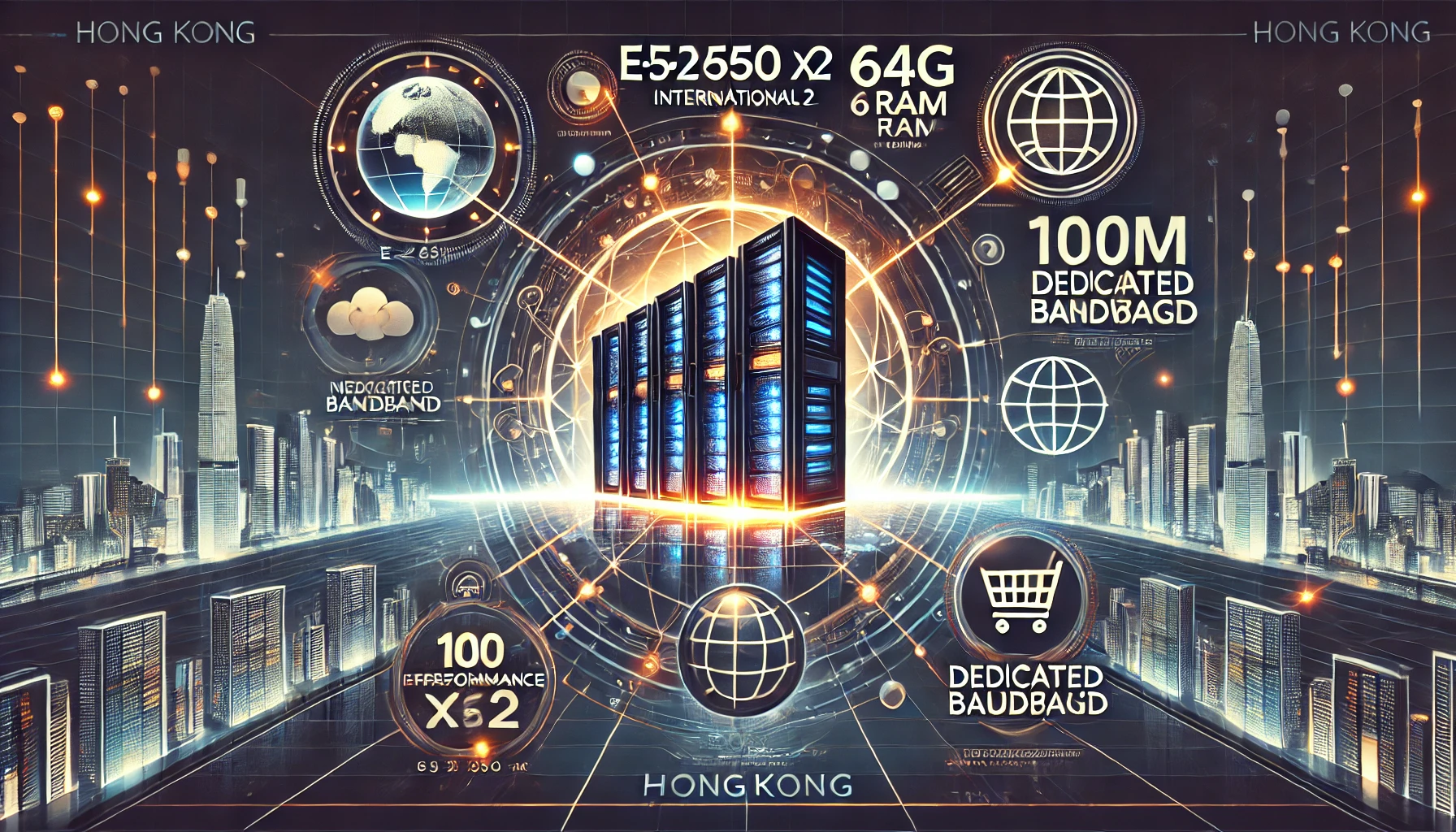 香港大带宽服务器:香港E5百兆国际促销,CPU:e5-2650*2(16核),内存:64G, 硬盘:,宽带:100M独享,IP:3个仅1600元/月