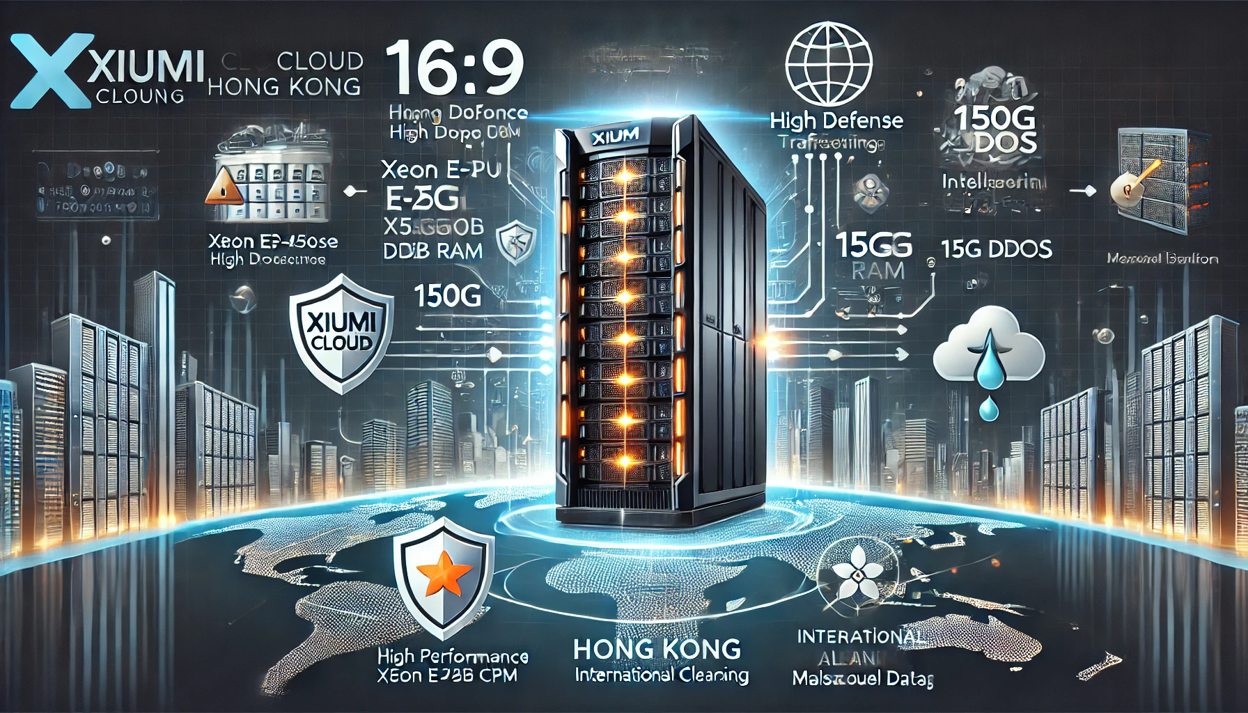 香港高防物理服务器:香港高防(国际清洗)I型,CPU:CPU:Xeon E5-2450L (8 core),内存:16GB, 硬盘:,宽带:15M,IP:2个仅17280元/月
