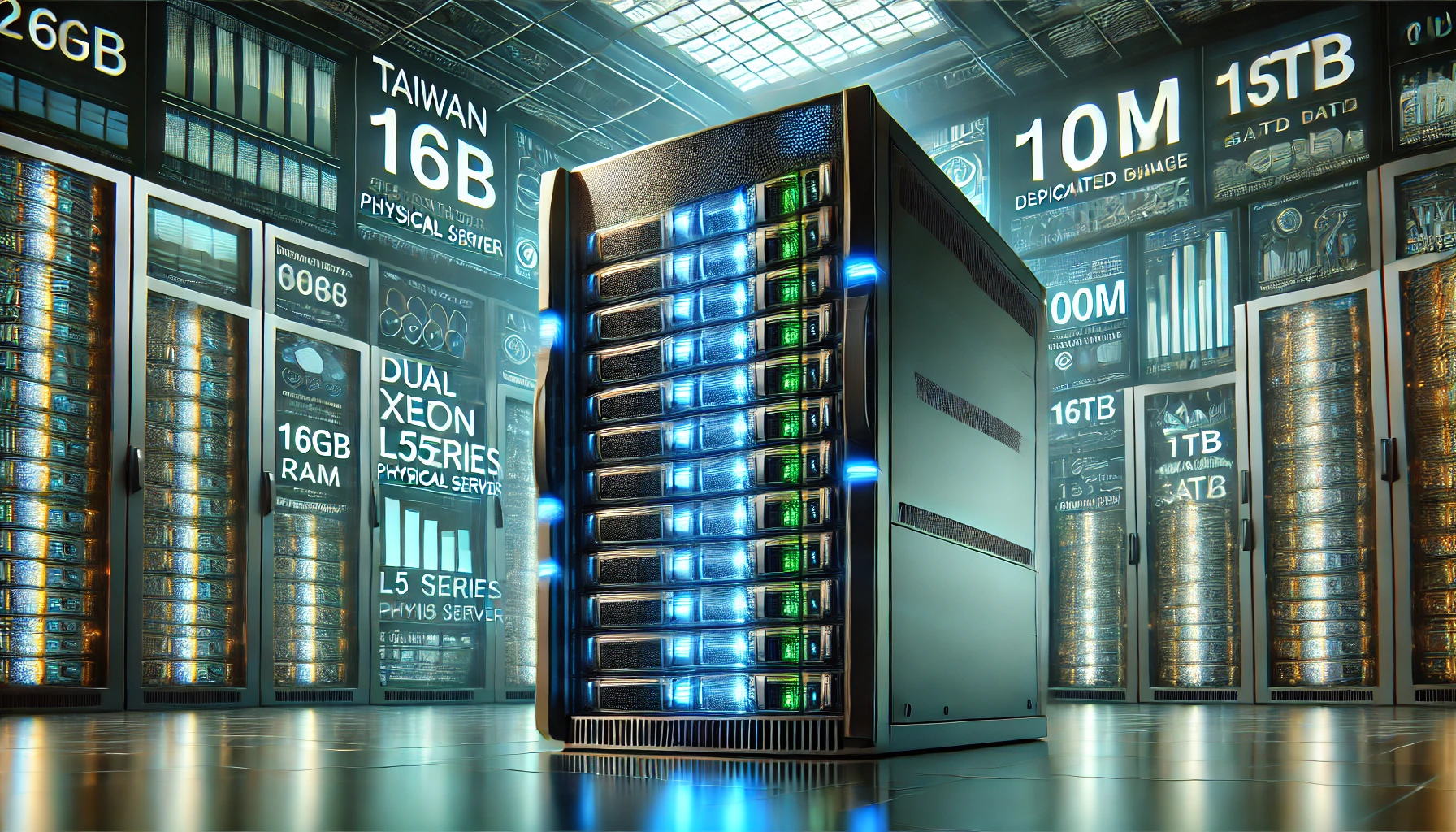 台湾物理服务器:台湾L5系列100M,CPU:L5520*2（8核）,内存:16G, 硬盘:,宽带:100M独享,IP:1个仅1899元/月